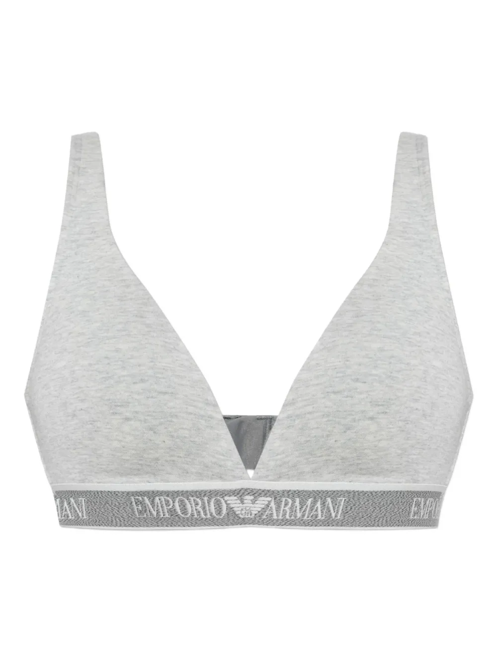 Emporio Armani logo-band bra - Bianco
