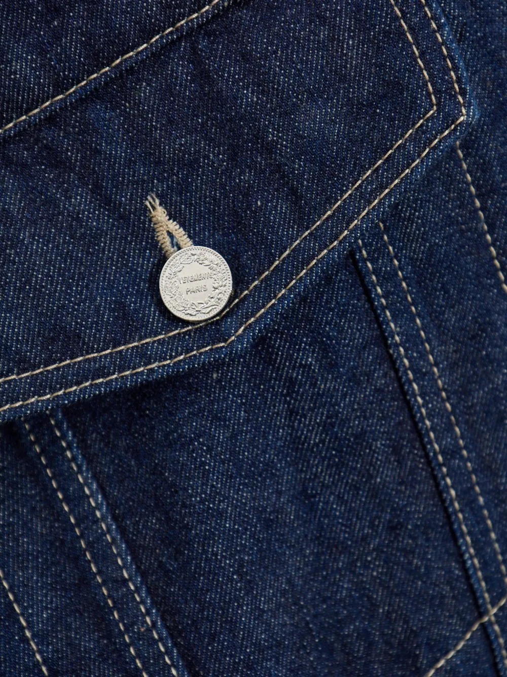 VETEMENTS Jack met klepzak en rits Blauw