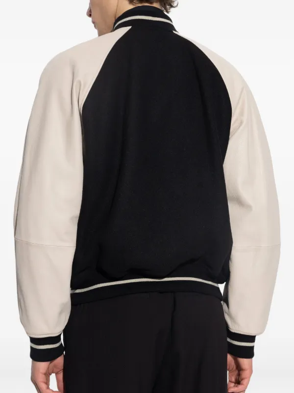 Emporio armani 13aw pleats jacket アーカイブ Emporio Armani Knit Jacket w/ Asymmetrical Overlap | Neiman