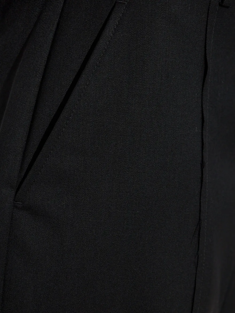VETEMENTS Plooibroek met wijde pijpen Zwart