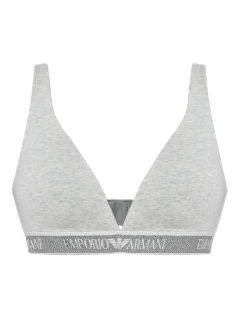 Emporio Armani Sutiã com faixa de logo