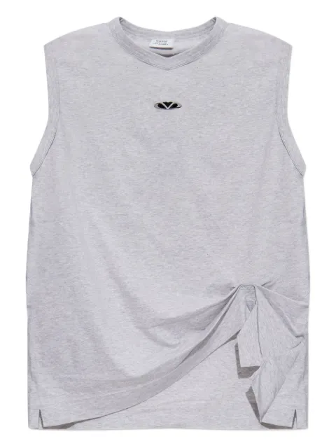 VETEMENTS embellished tie-detail T-shirt