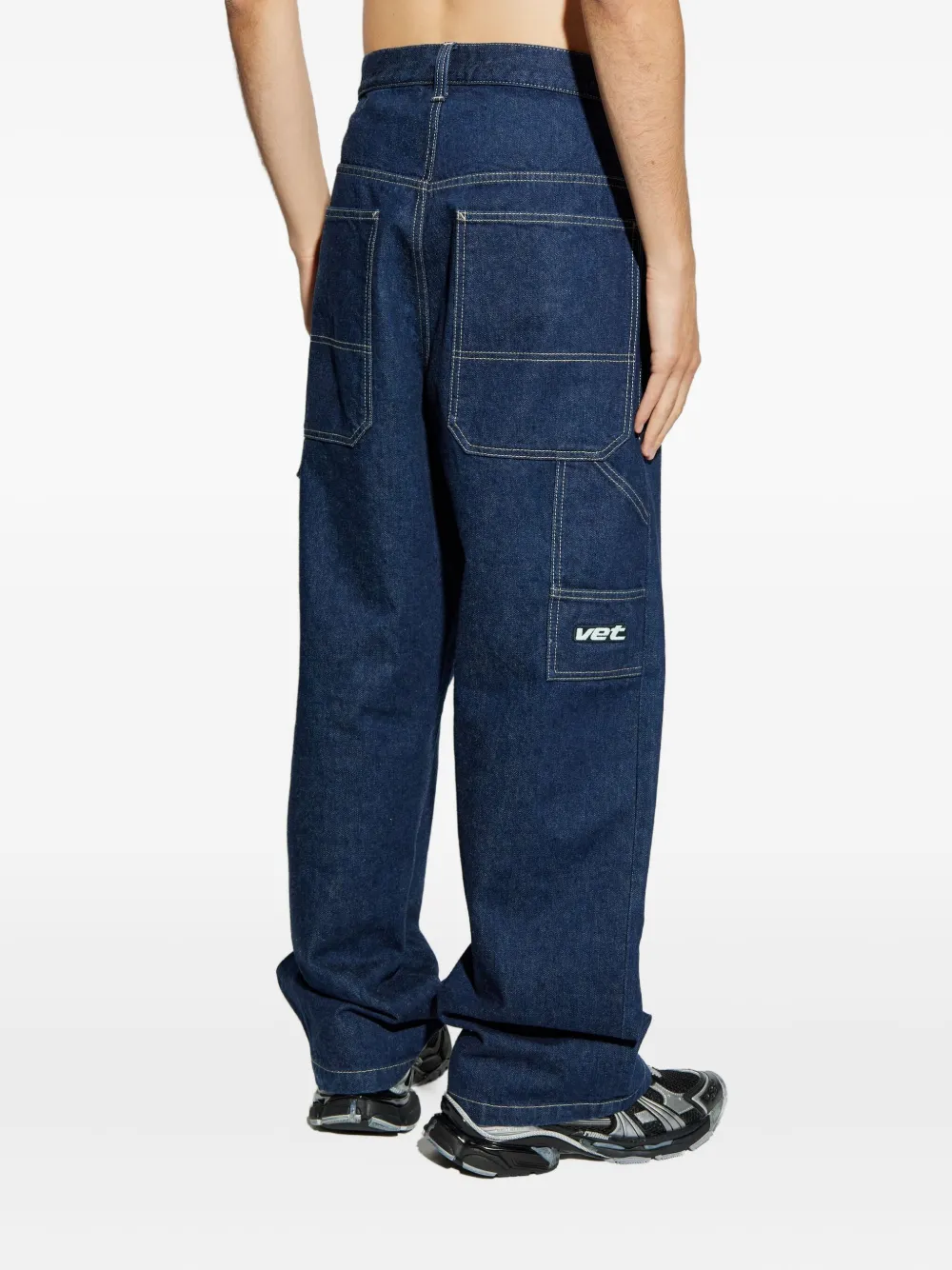VETEMENTS utility-pocket jeans Blauw