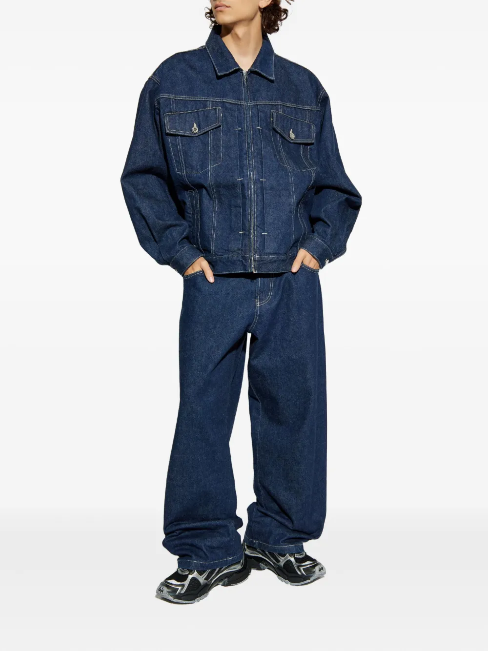 VETEMENTS utility-pocket jeans Blauw