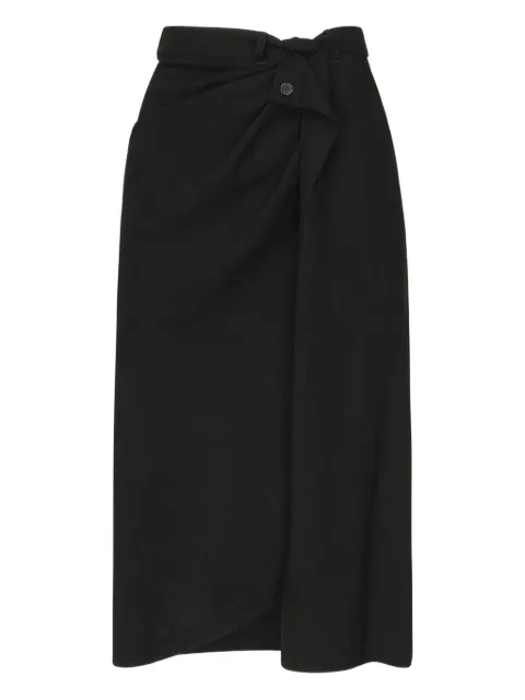 Balenciaga knotted-detail maxi skirt