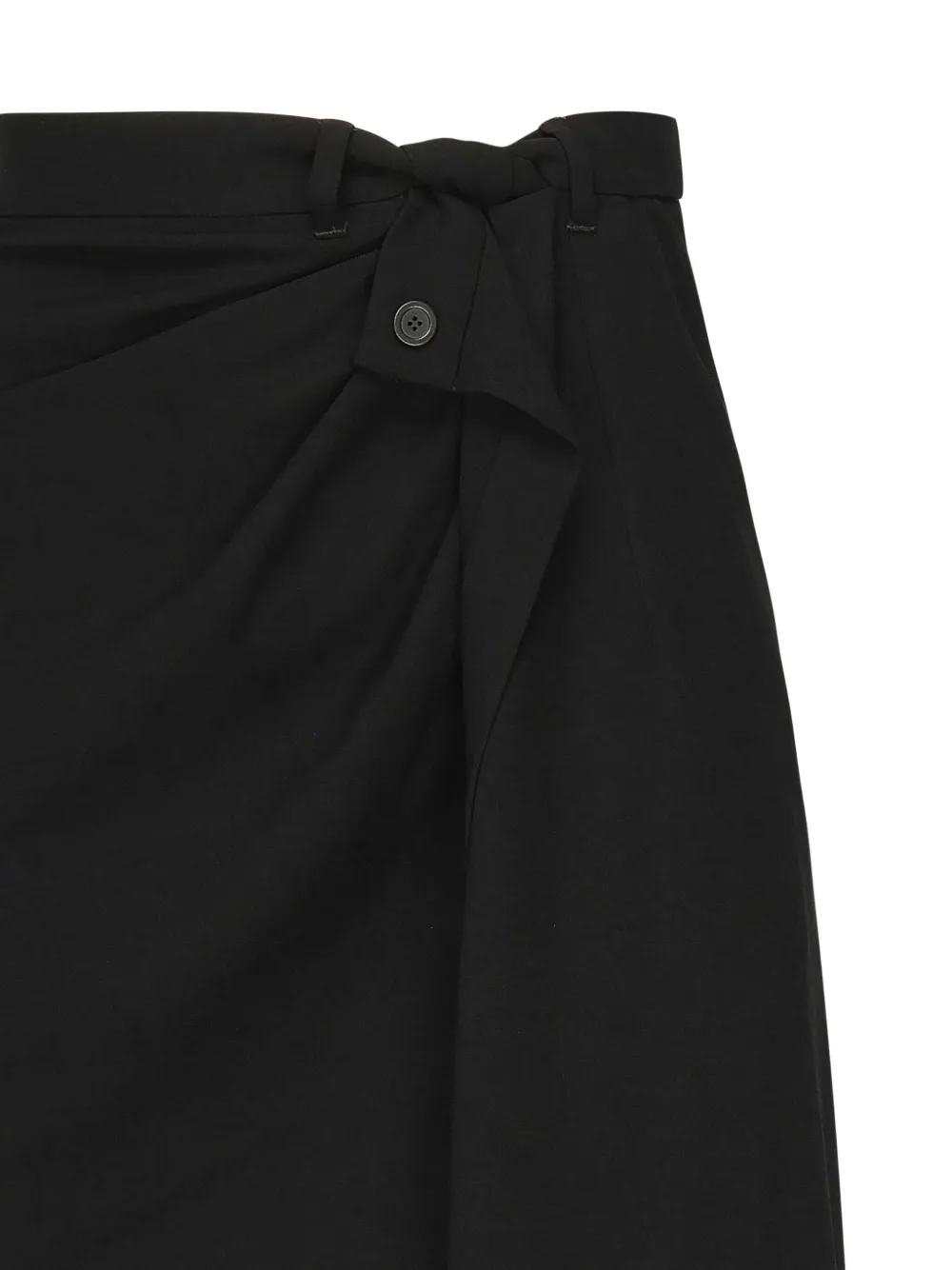 Balenciaga Maxi-rok met geknoopt detail Zwart