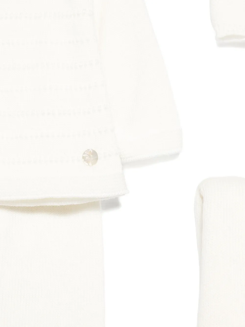 Paz Rodriguez knitted pajamas (set of three) Beige