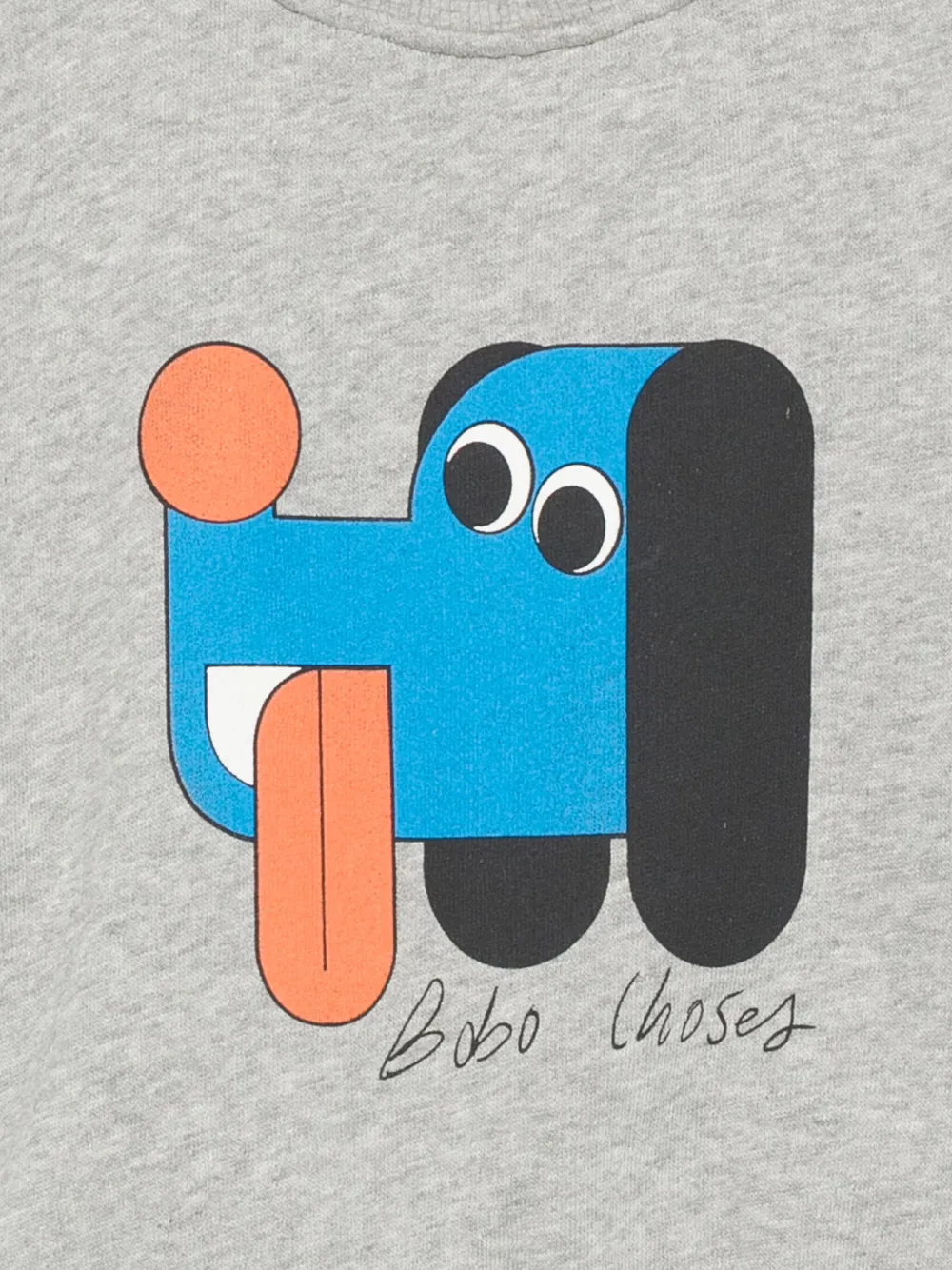 Bobo Choses Sweater met hondenprint Grijs