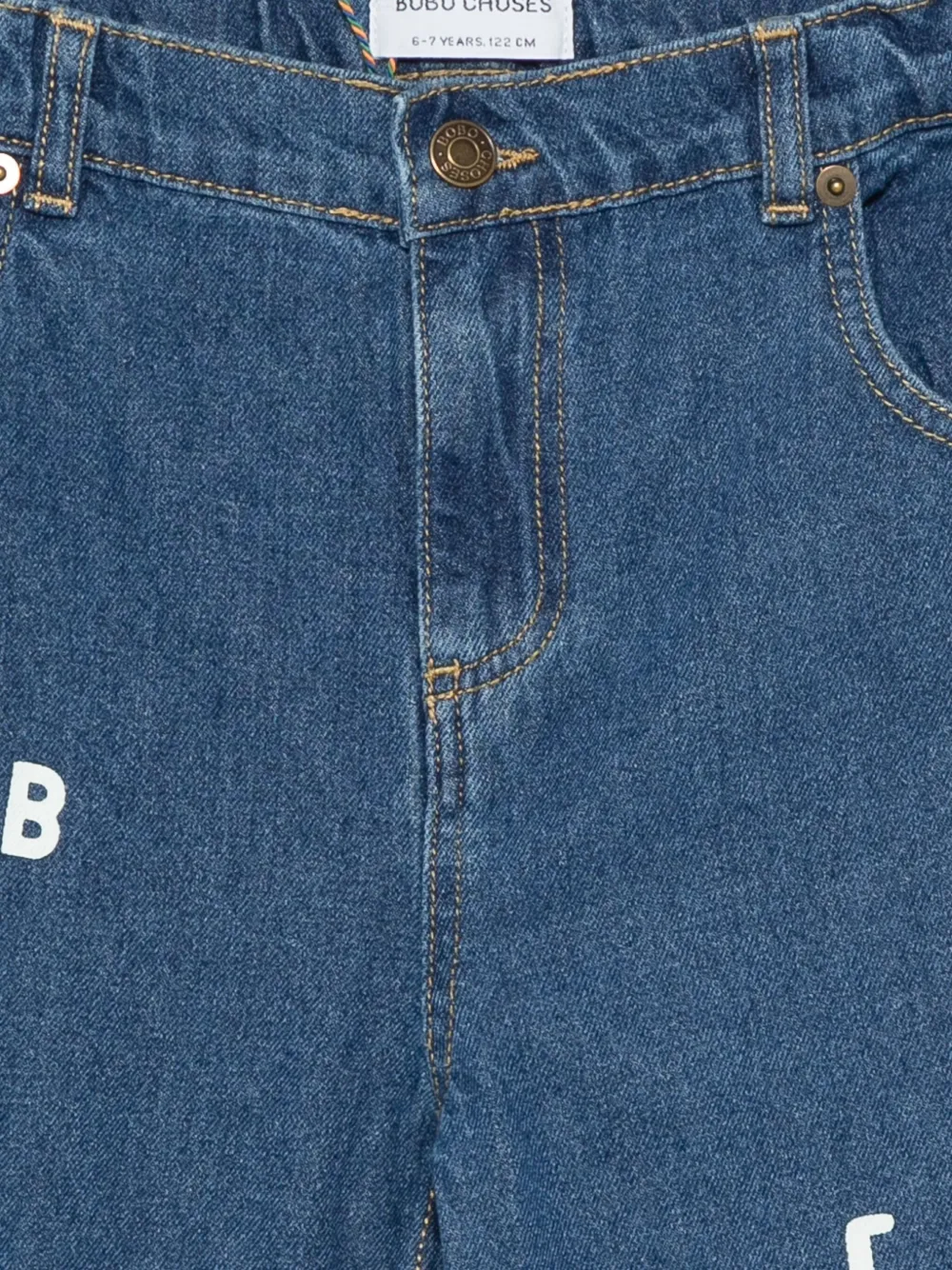 Bobo Choses Jeans met logoprint Blauw