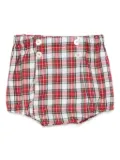 Mariella Ferrari plaid button shorts - Red