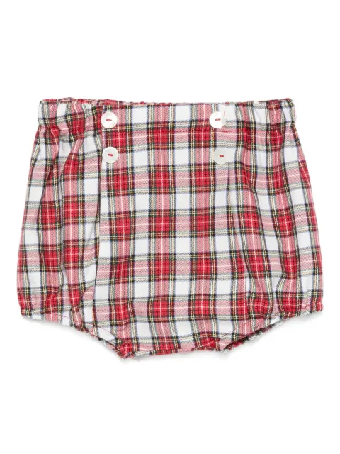 Mariella Ferrari plaid button shorts