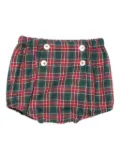 Mariella Ferrari tartan-check bloomers - Red