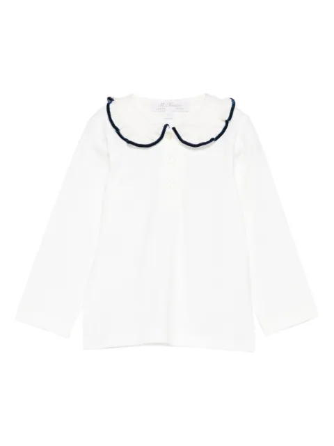 Mariella Ferrari bib-collar shirt