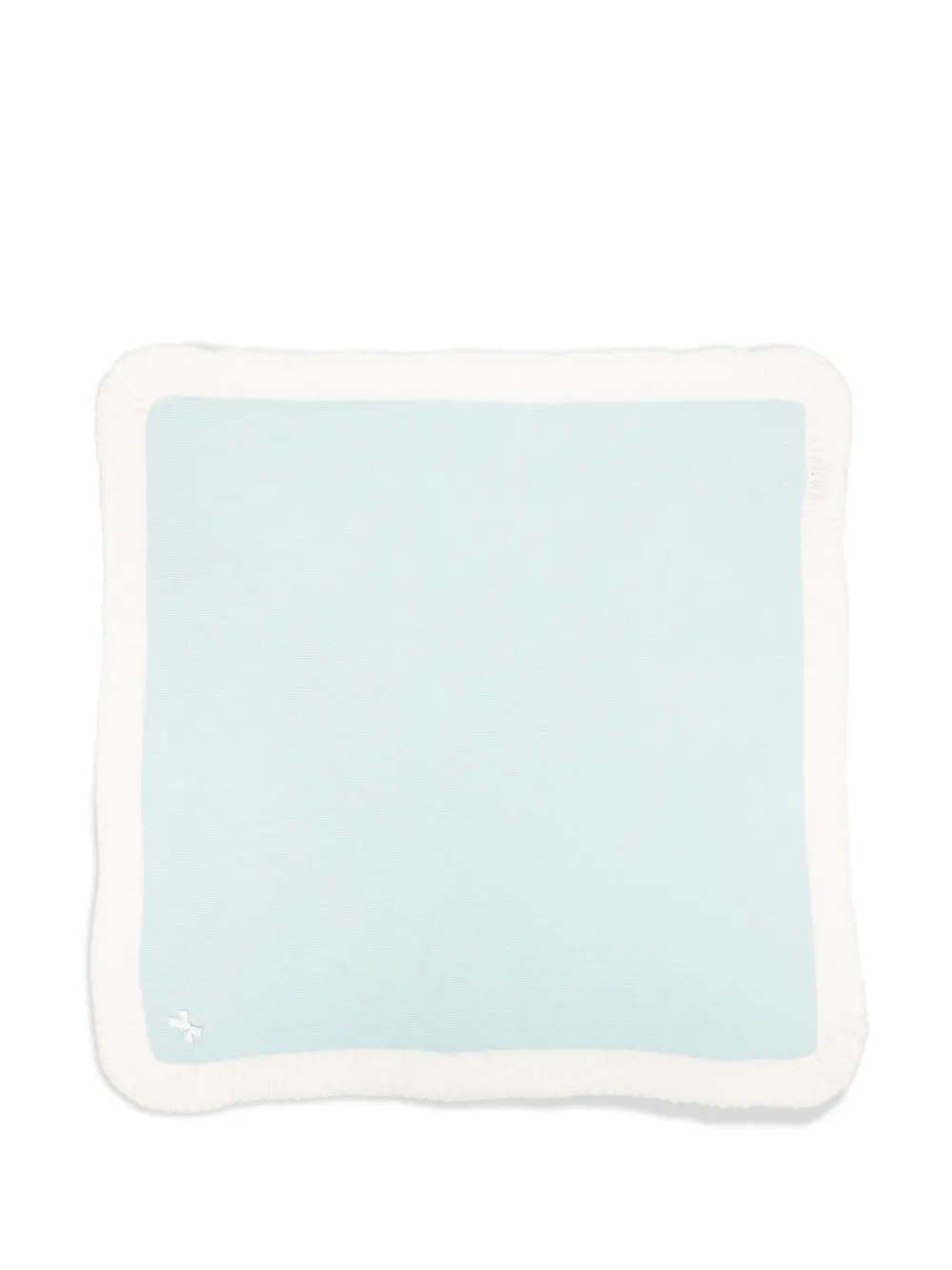 Paz Rodriguez crochet-trimmed wool blanket | Green | Image 1