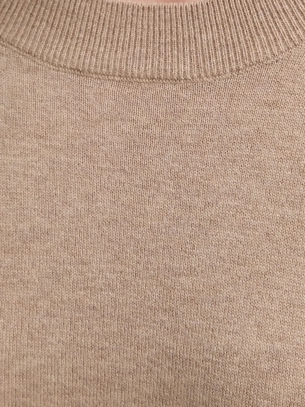 MUNTHE Swelina trui met ronde hals Beige