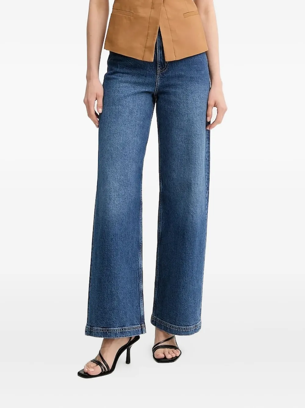 MUNTHE high-waisted wide-leg jeans | Blue | Image 1