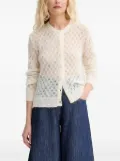MUNTHE Perl pearl-embellished cardigan - Neutrals