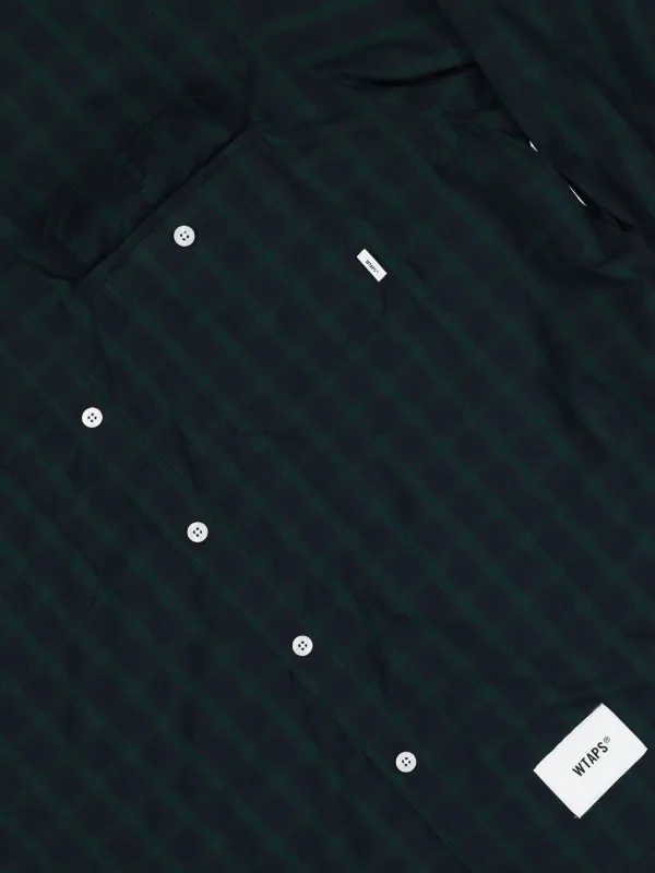 WTAPS ポケットディテール チェック シャツ | グリーン | FARFETCH JP