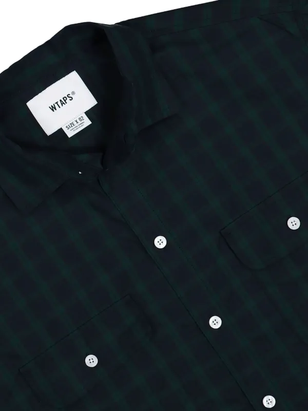 WTAPS ポケットディテール チェック シャツ | グリーン | FARFETCH JP