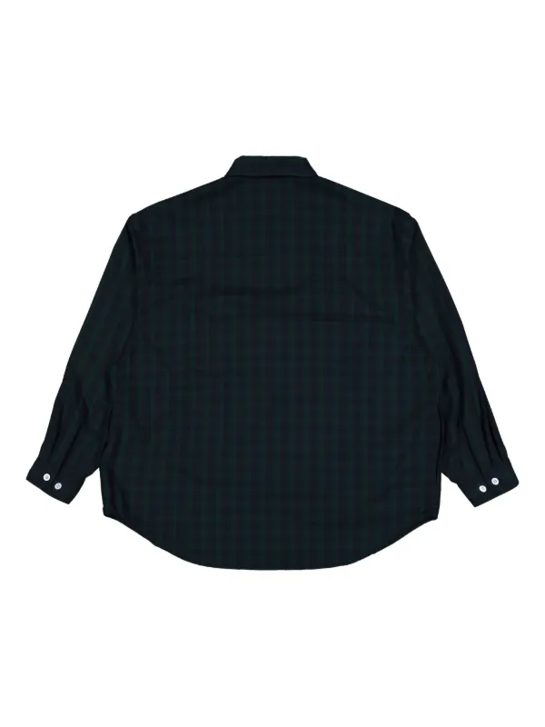 WTAPS ポケットディテール チェック シャツ | グリーン | FARFETCH JP