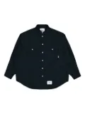 WTAPS pocket-detail plaid shirt - Green