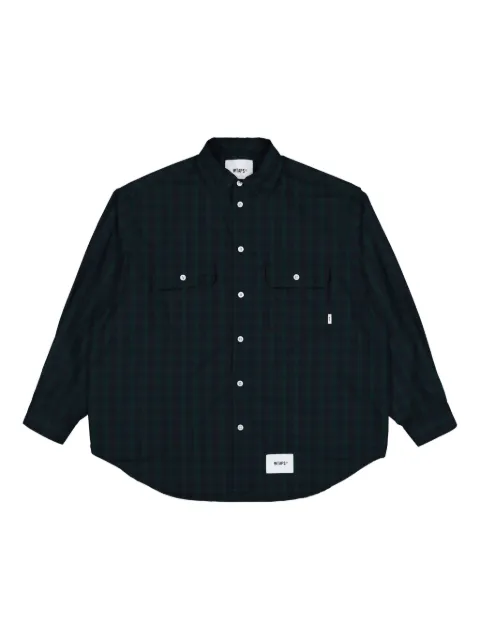 WTAPS pocket-detail plaid shirt