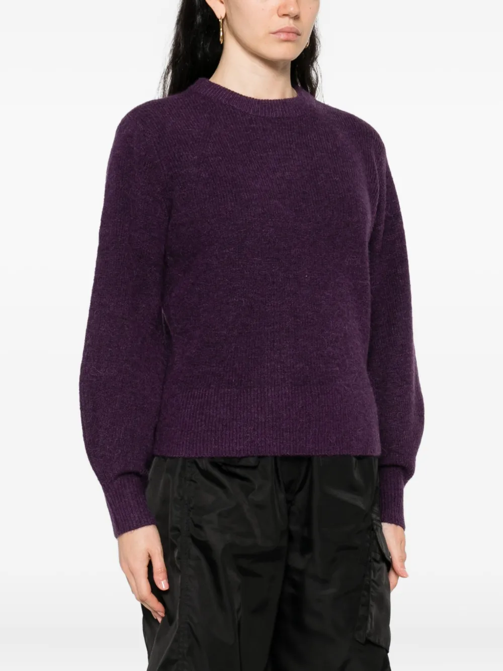 TWINSET Trui met ronde hals en lange mouwen Paars