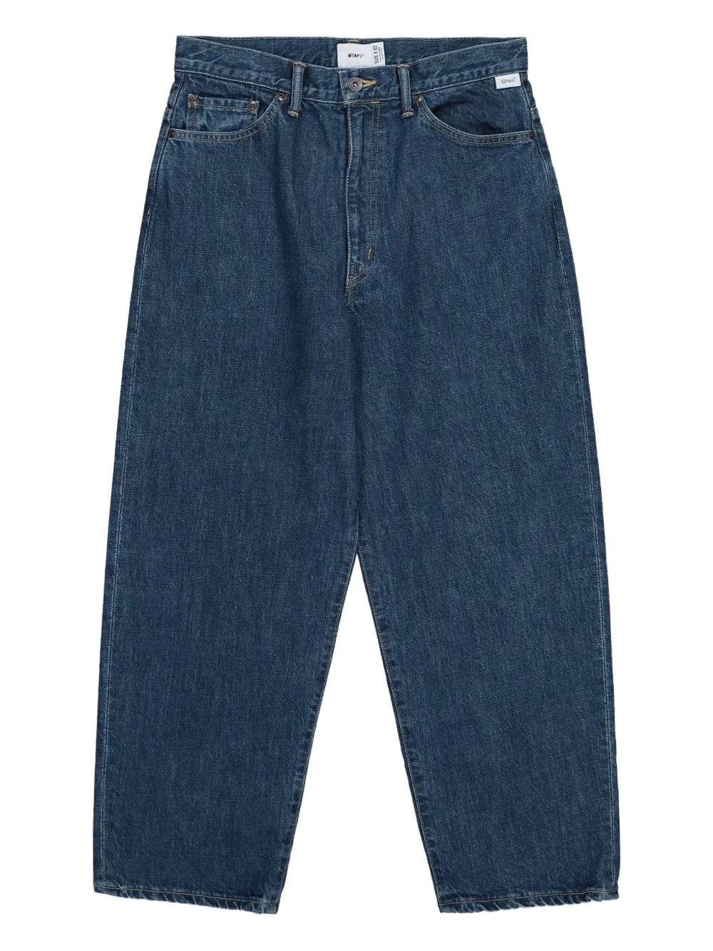logo-embroidered jeans