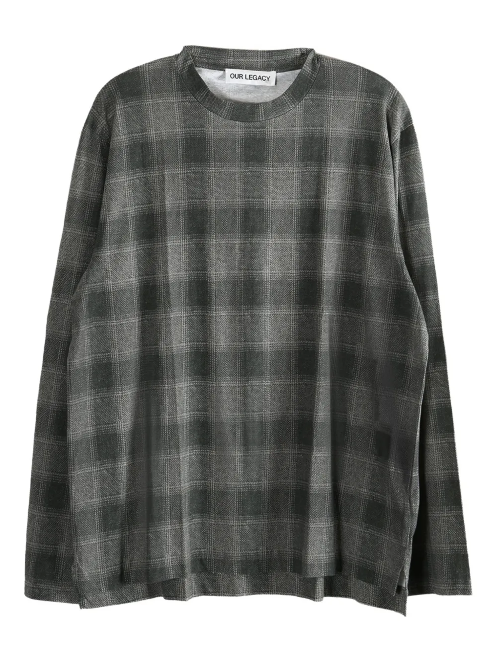 check long-sleeve T-shirt