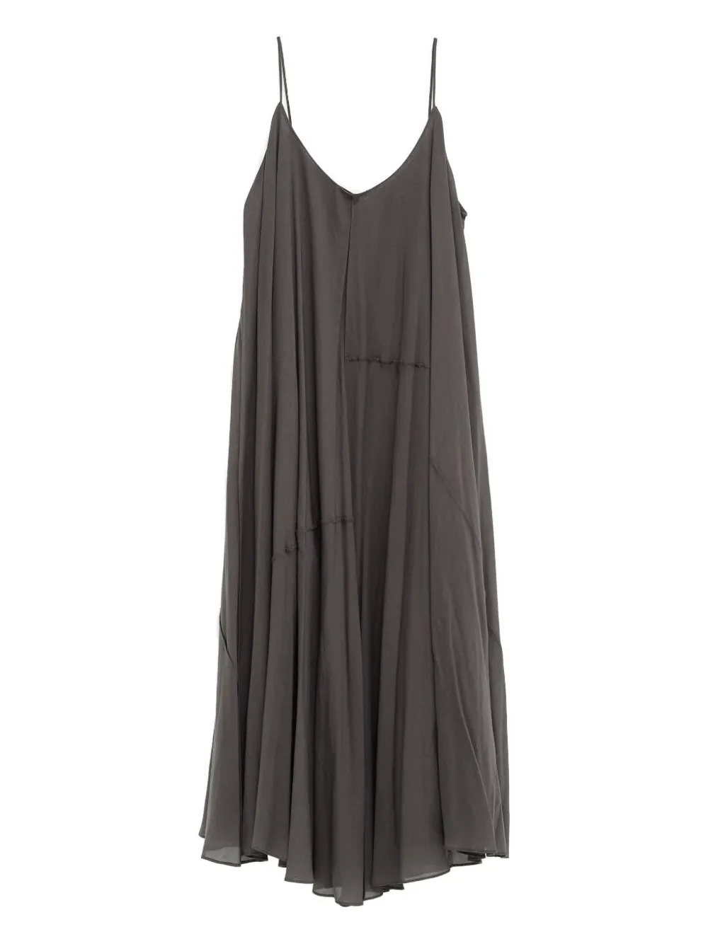 Lauren Manoogian Pleated Midi Dress In Gray