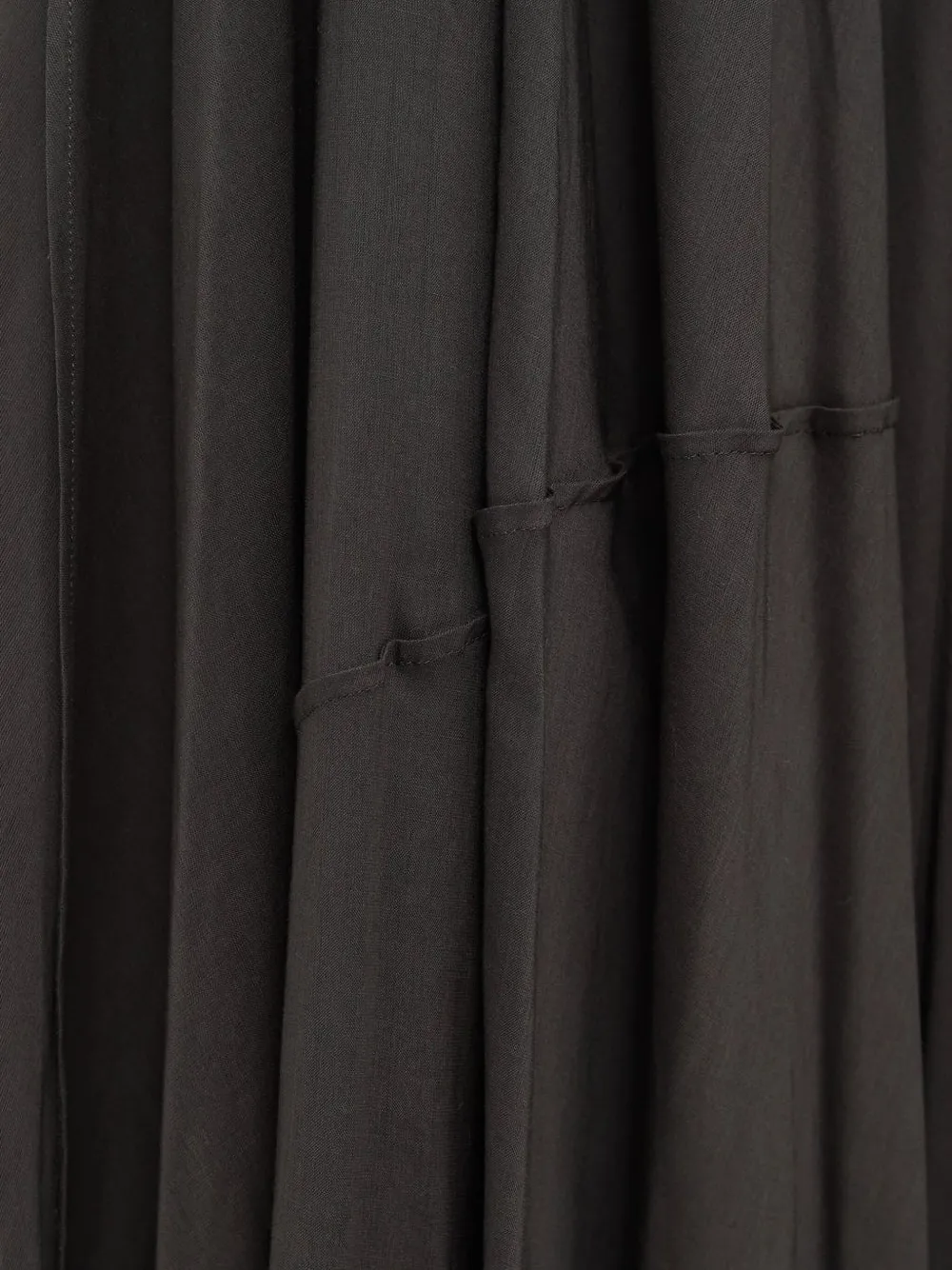 Lauren Manoogian Pleated Midi Dress In Gray