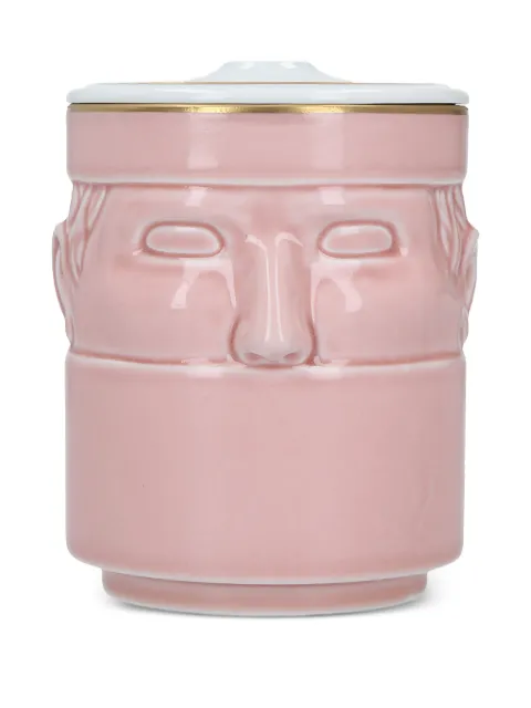 GINORI 1735 Il Seguace Flamingo porcelain candle holder