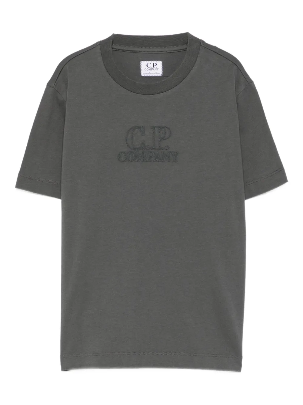 C.P. Company Kids logo T-shirt - Verde