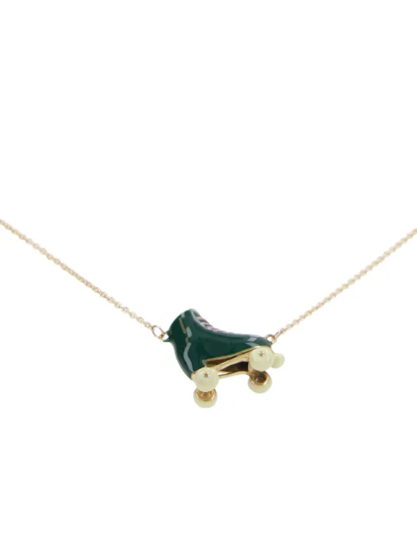 Aliita 9K Yellow Gold roller-skate Pendant Necklace | Gold