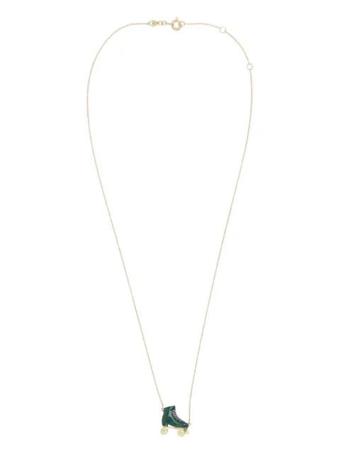 Aliita 9K yellow gold roller-skate pendant necklace