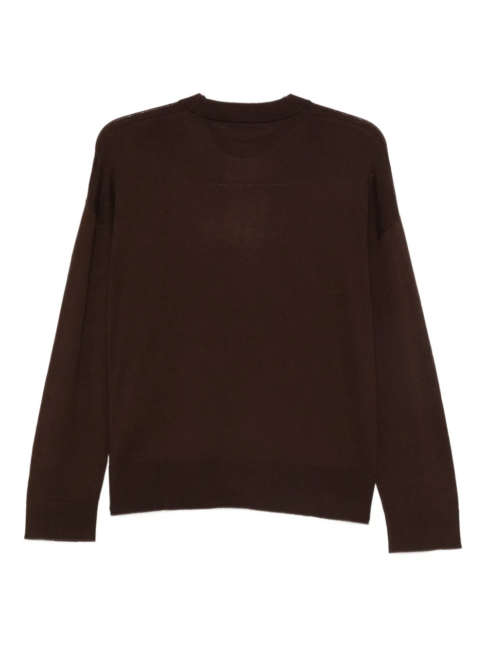 LIU JO Trui met logodetail en split Bruin