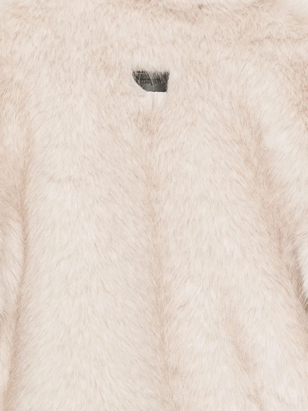 MSGM Kids faux-fur jacket Beige