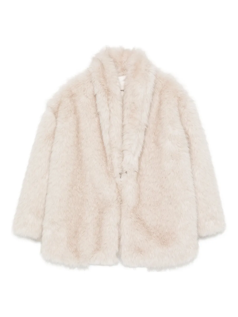 MSGM Kids faux-fur jacket Beige