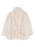 MSGM Kids faux-fur jacket - Neutrals