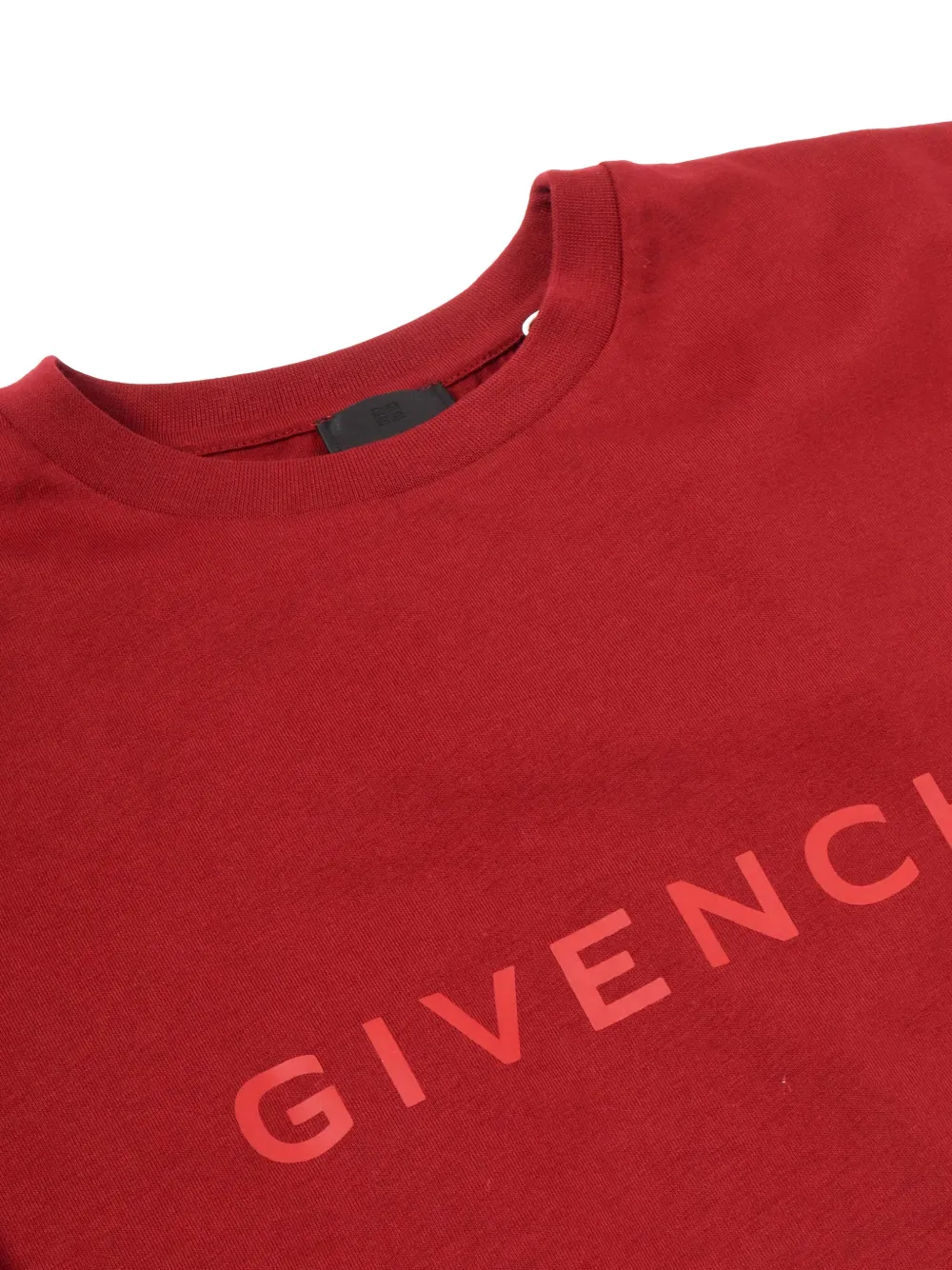 Givenchy Kids T-shirt met logo Rood