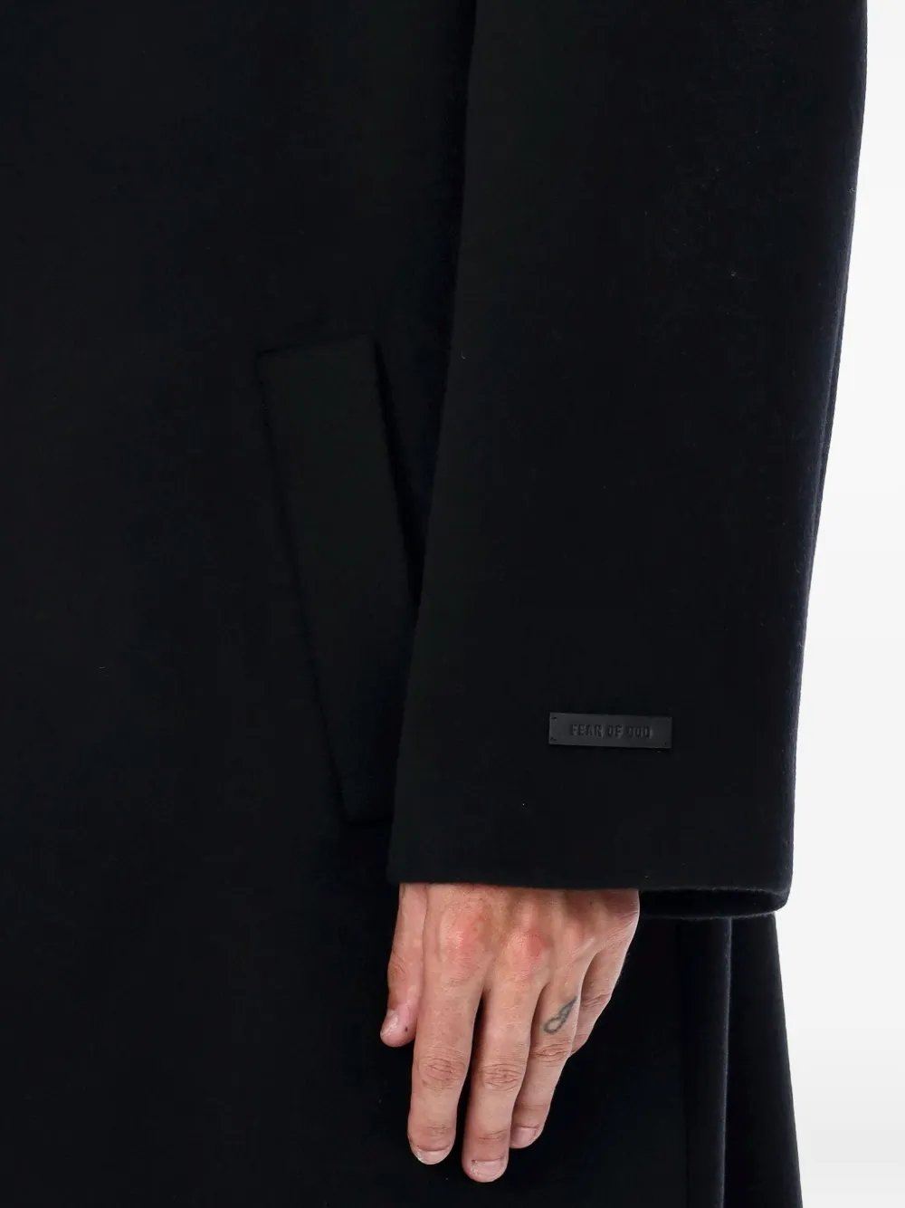 Fear Of God single-breasted coat Zwart