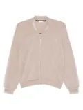 LIU JO embellished-cuff zip-up bomber jacket - Neutrals