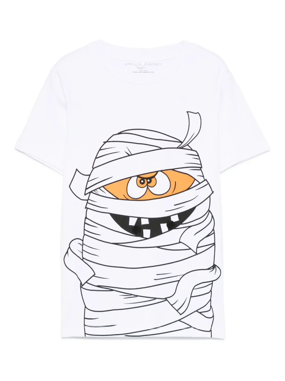 Stella McCartney Kids mummy-print T-shirt Wit