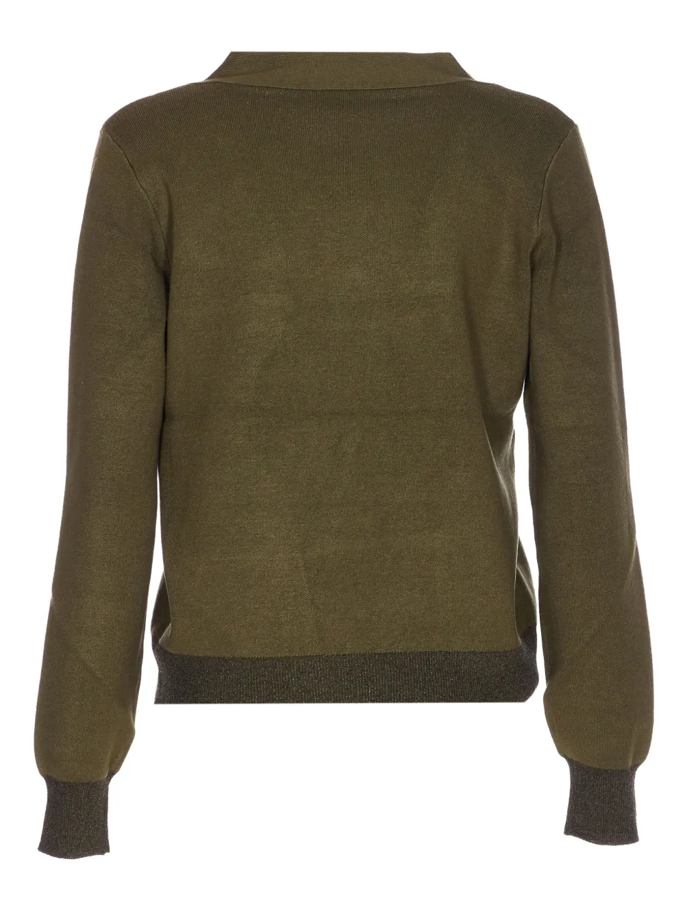 LIU JO V-neck patterned-insert sweater | Knitted Sweaters | Image 2