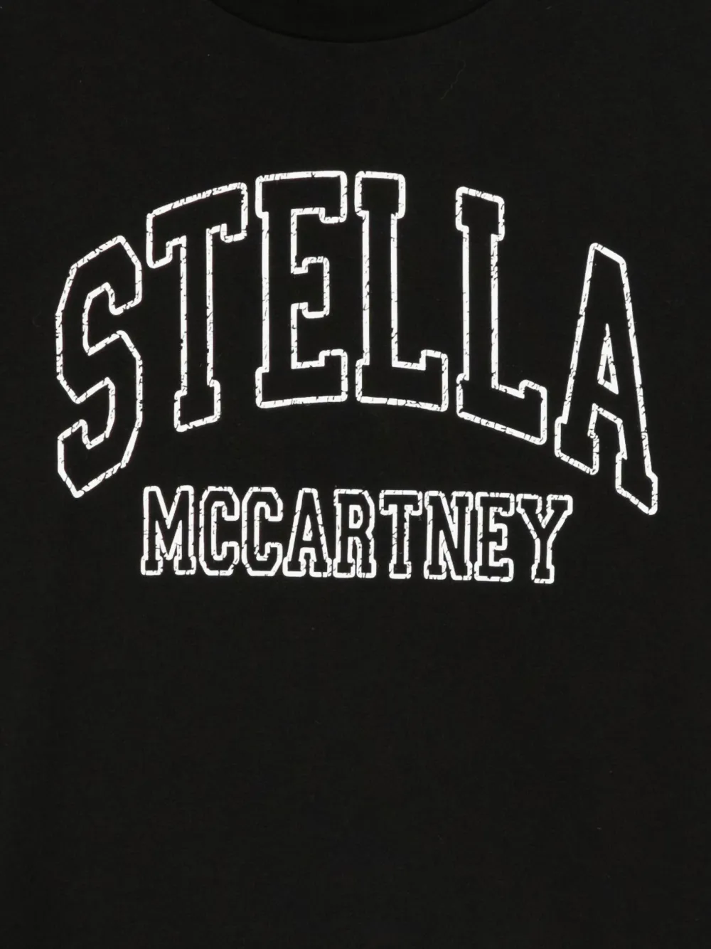Stella McCartney Kids logo-print T-shirt Zwart