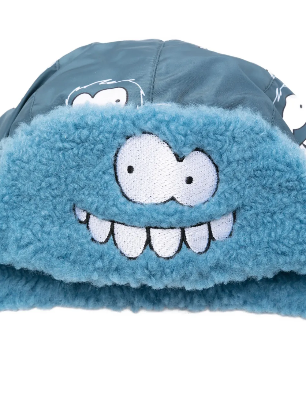 Stella McCartney Kids Hoed met monsterprint Blauw