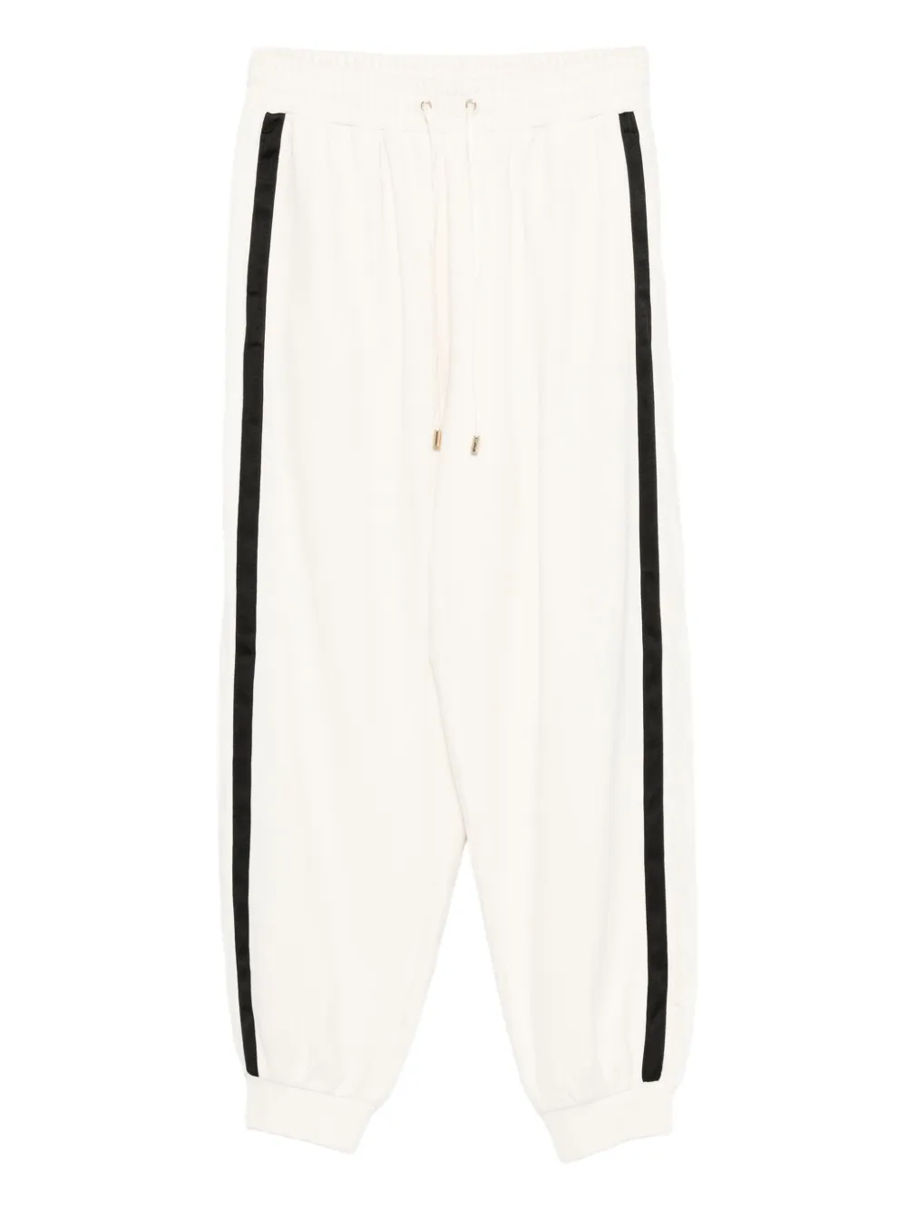 LIU JO side-stripe cotton trousers | White | Image 1