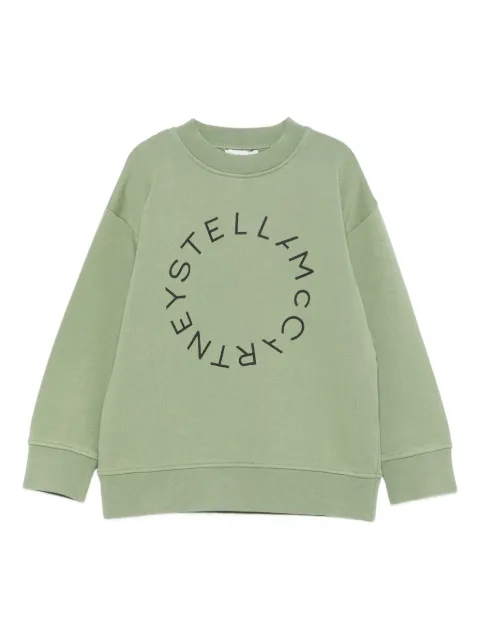 Stella McCartney Kids circular-logo cotton sweatshirt