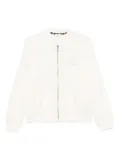 LIU JO embroidered zip-fastening top - Neutrals