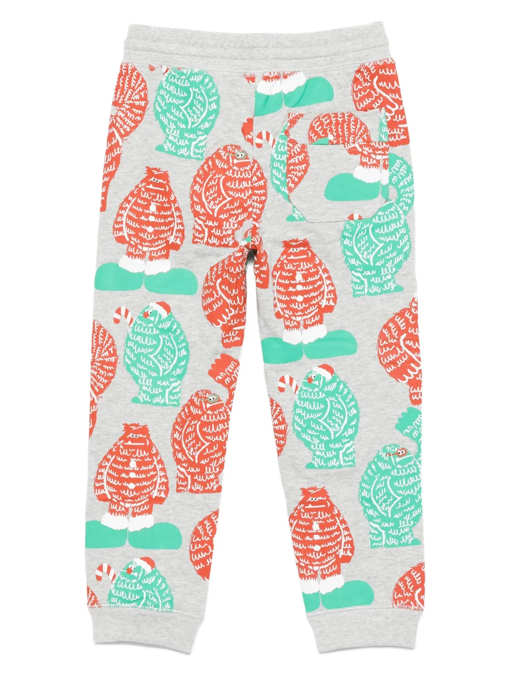 Stella McCartney Kids monster-print trousers Grijs